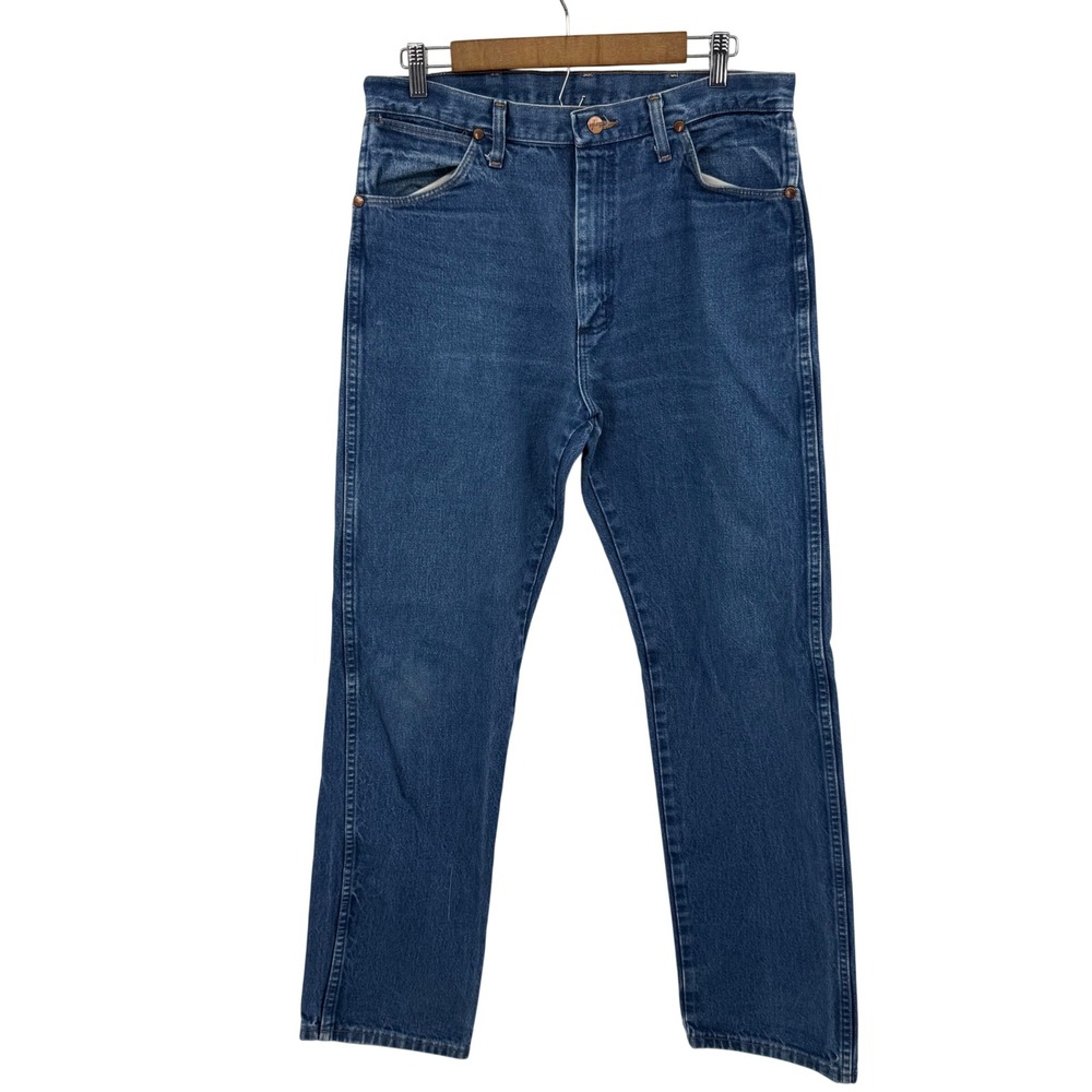 Vintage Wrangler‎ Cowboy Cut Jeans Mens 34x34 13MWZPW Straight Leg Denim